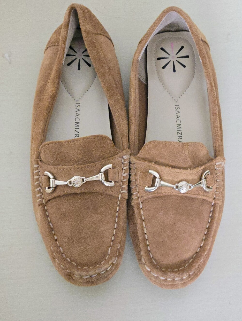 Isaac Mizrahi Live! Brown Suede Moccasin - Loafers - Slip On Shoes - Size 6